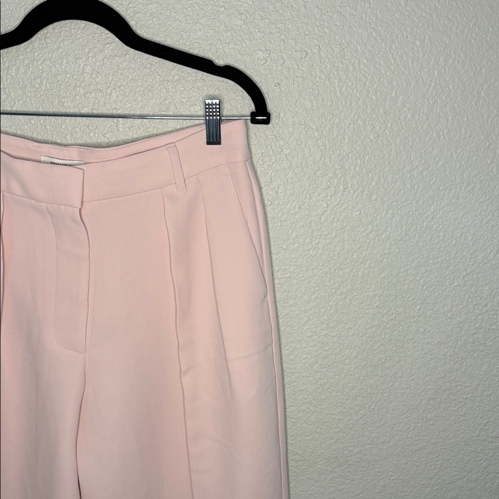 High-rise wide leg pant